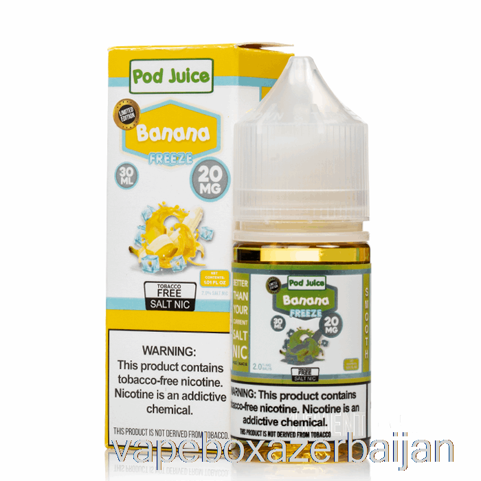 Vape Azerbaijan FREEZE Banana - Pod Juice - 30mL 35mg